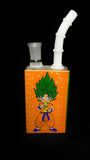 7" Goku Small Stemless Square Decal Water Pipe