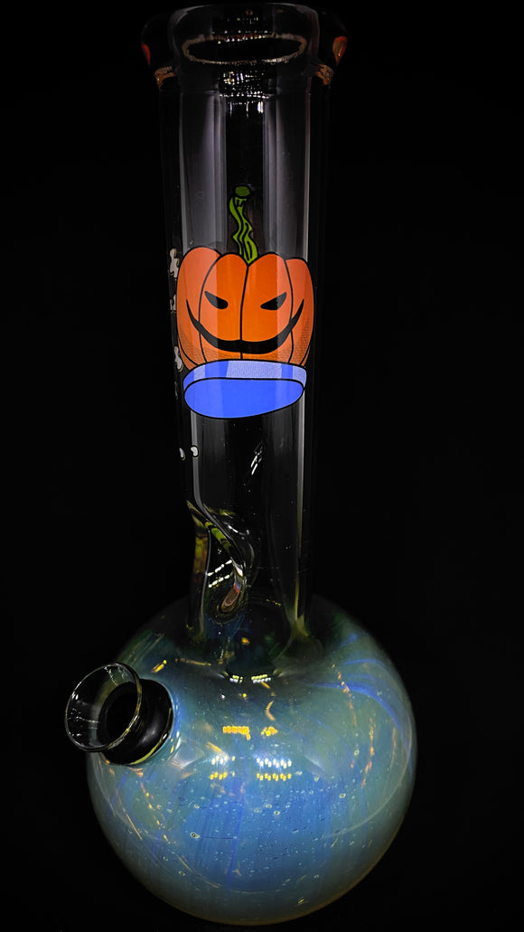 Small Blue water pipe With Pumpkin Sticker Decal