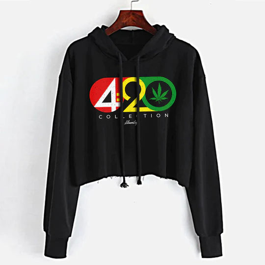 Stonerdays 420 Collection Crop Top Hoodie