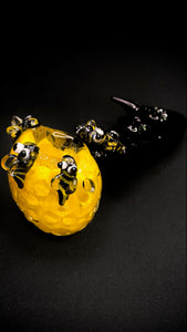 64" Honey Bee Glass Hand Pipe