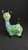 Goat Marijuana Green Glass Water Pipe