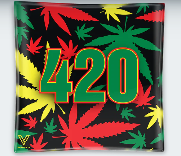 Rasta 420 Glass Ashtray