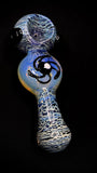 5" Color Changing Silver Fumed Glass Hand Pipe