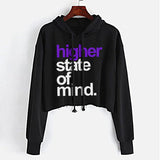 Stonerdays HSOM purps Crop Top Hoodie