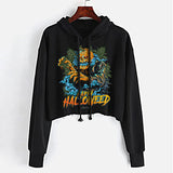 Stonerdays Happy Halloweed Crop Top Hoodie