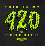 Stonerdays Women's - This is my 420 Hoodie Crop Top