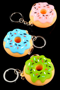 2" Silicone Donut Keychain Pipe