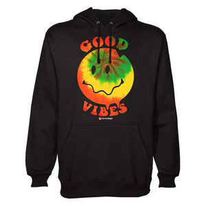 Stonerdays MEN'S HAPPY FACE GOOD VIBES HOODIE