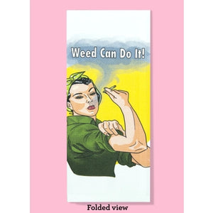 Bad Grandma Designs - Weed Can Do It! Dishtowel